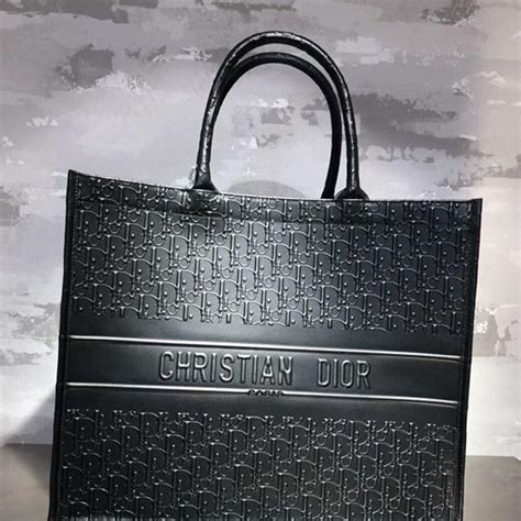 christian dior tote bag black|original christian dior tote bag.